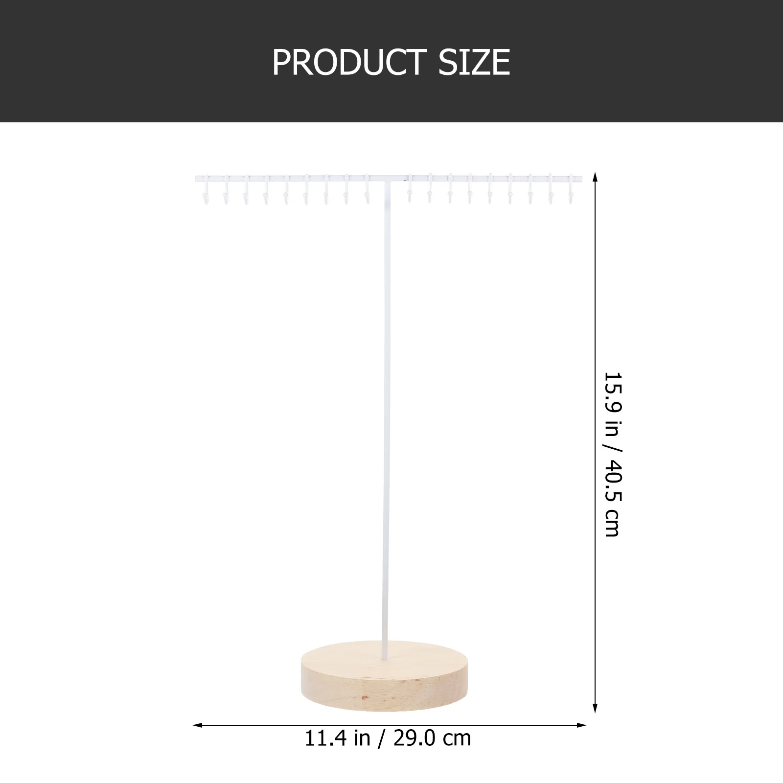 

Jewelry Stand Necklace Holder Organizer Rack Smooth Edges Sturdy Stable Longtime Use Tidy Dresser Necklaces Earrings