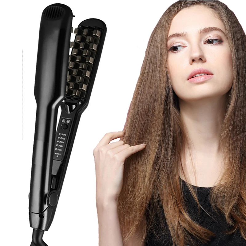 

Multifunctional Professional Fluffy Iron 3D Grid Hair Crimper Corn Perm Fluffy Splint Flat Iron Fluffy Hair Styling Tools