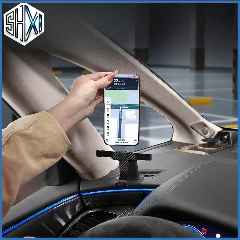 Car Phone Holder Dashboard Air Outlet Fixed Mobile Phone Mount For Toyota Alphard 40 Series 2024 2025 Interior Accessories