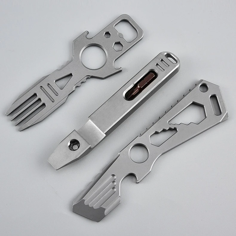 EDC الفولاذ المقاوم للصدأ المخل فتاحة الزجاجات باستخدام الحاسب الآلي متعددة الوظائف في الهواء الطلق الخصر معلقة واقية أداة يدوية عالية الجودة