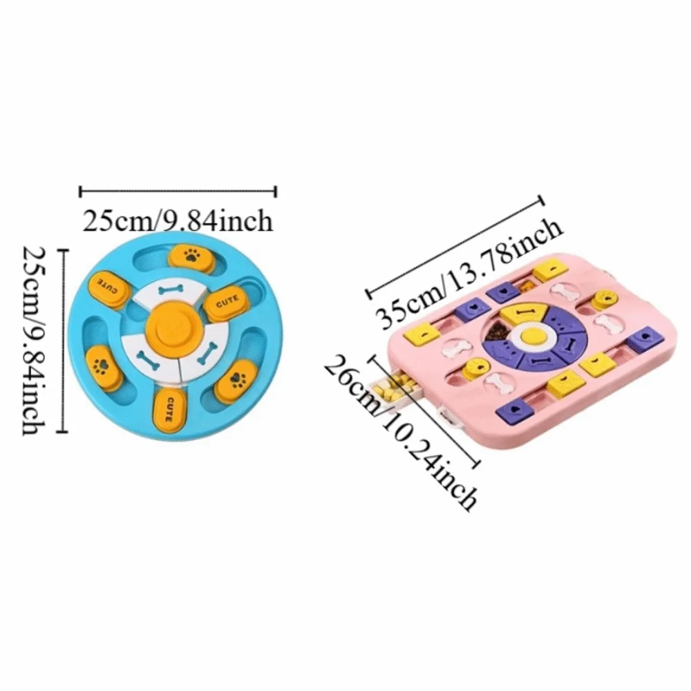 Anti Choking Dog Puzzle Toy Rotating Interactive Pet Slow Food Bowl Durable with Sound Pet Feeding Toy Dog Feeding Time