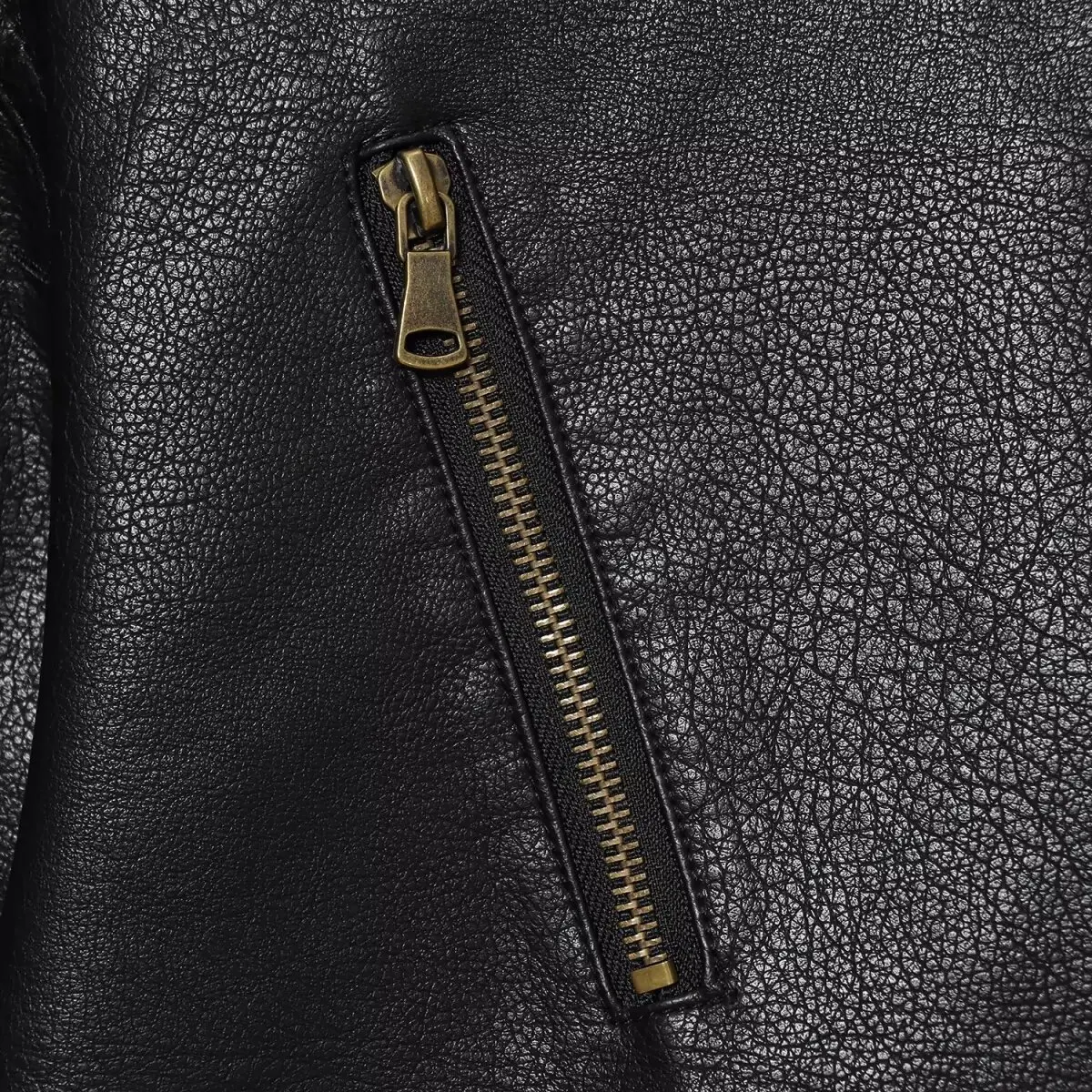 جاكيت نسائي أنيق من الجلد الصناعي بتصميم بسيط، معطف قصير جديد للخريف والشتاء بسحاب، متعدد الاستخدامات بأكمام طويلة وياقة عالية #2