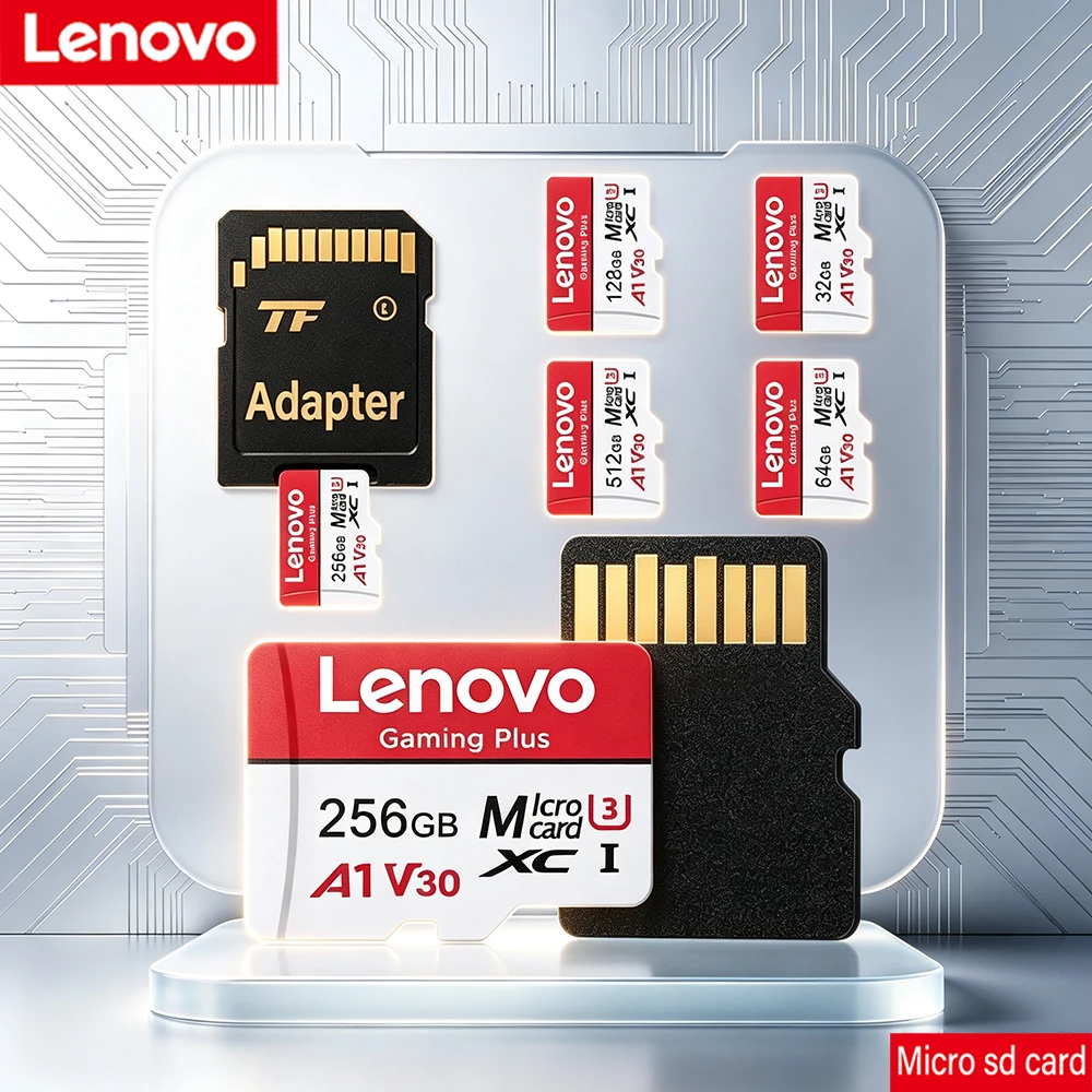Оригинальная карта памяти Lenovo Micro SD TF Class 10 UHS-1 512GB 256GB 128GB 64GB 32GB для смартфонов и ПК