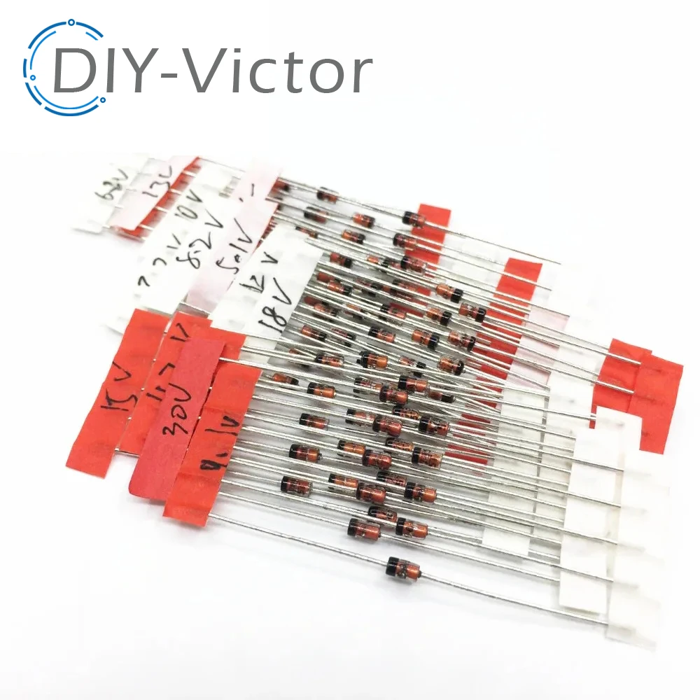 1W Zener diode, 3.3V-30 14valuesX5pcs=70pcs,Electronic Components Package,Zener diode Assorted Kit