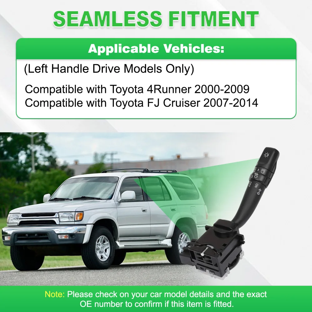 

AUTO Turn Signal Switch Headlight Fog Light Switch for Toyota FJ Cruiser 2007-2014 4Runner 2000-2009 84140-14120