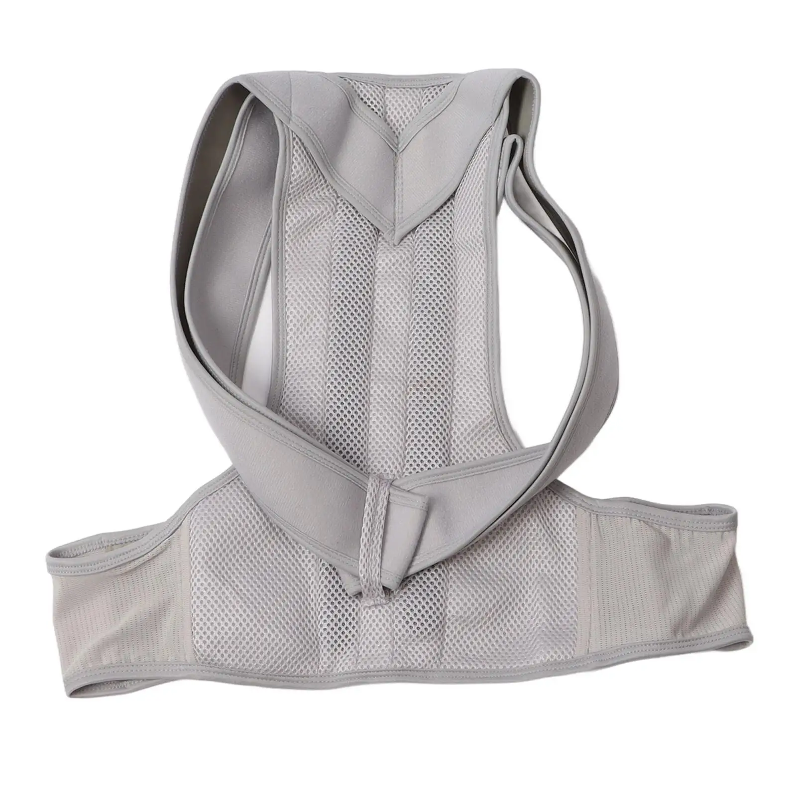 

Adjustable Waist Cincher Vest Support Strips Hunchback Correction Tank Top for men Women Gray L
