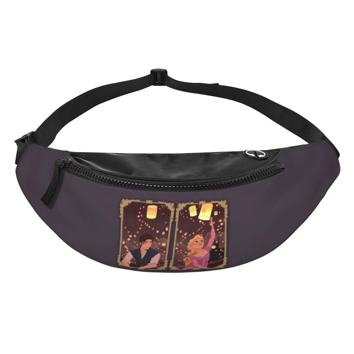 

Custom T-Tangled Fanny Pack for Women Men Fashion Cartoon Funny Crossbody Waist Bag Traveling Phone Money Pouch