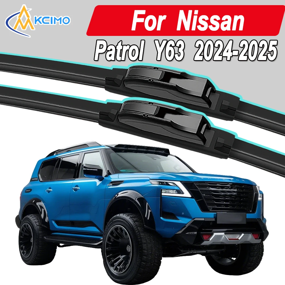 

Силиконовые щетки стеклоочистителя автомобиля для Nissan Патруль Y63 2024-2025 — всепогодные бесшумные щетки стеклоочистителя, быстроразъемный зажим