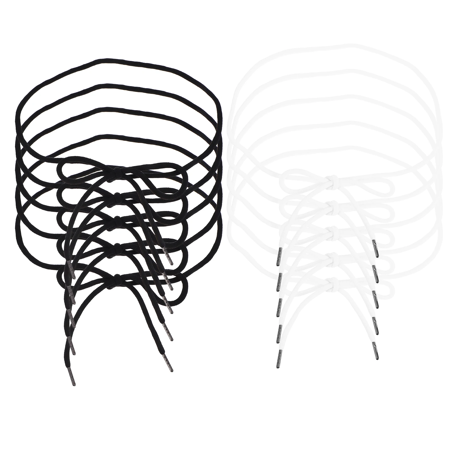 

16pcs Hoodie String Rope Metal Cotton Drawstring for Hoodies Sweatpants Coats Shoes Pants Replacement Cords