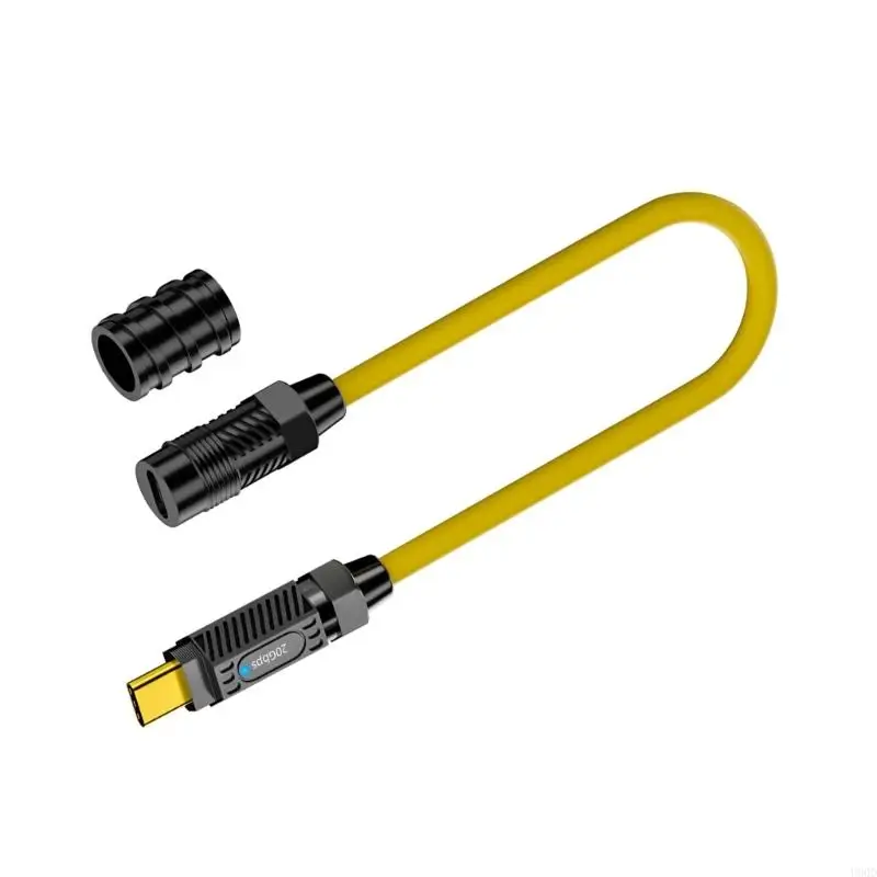 2025 baru 8K@60Hz 140W Pengajuan cepat USB C Kabel fleksibel spring tipe c Cord Extender