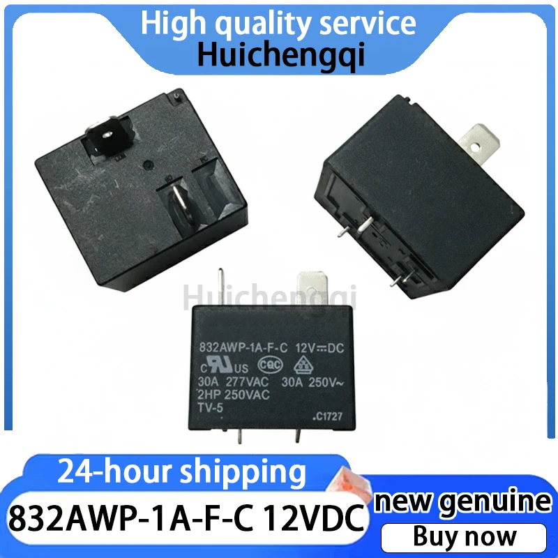 1PCS Genuine 832AWP-1A-F-C 12VDC 4-pin 30A Relay