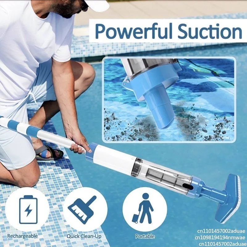 3-In-1 pool vacuum cleaner for hot tub and plunge pool sand and debris treatment