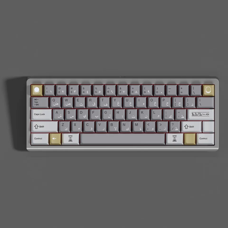 1 Set KKB Khonsu Keycaps PBT 5 Sides Dye Subbed Key Caps Cherry