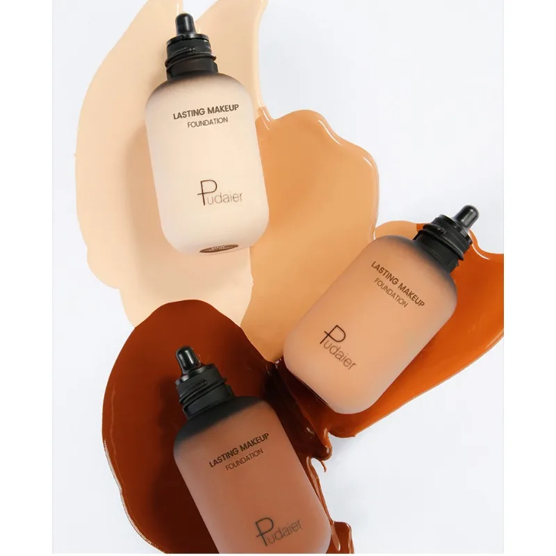 1PCS Natural Liquid Foundation คอนซีลเลอร์ฐานแต่งหน้า Moisturizing กันน้ํา Nude แต่งหน้าเนื้อผลิตภัณฑ์ความงาม