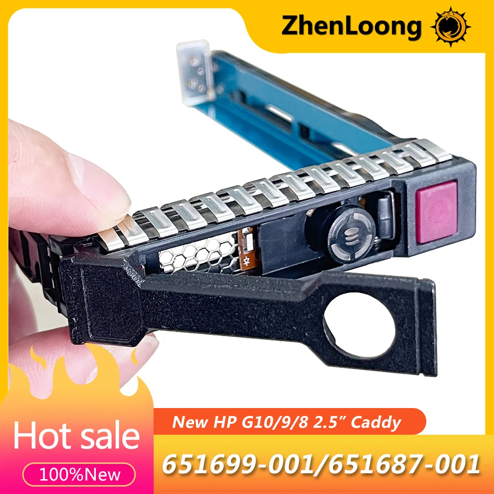 ZhenLoong 2.5-inch SFF SAS SATA HDD Tray Caddy For 651699-001 HP G8 Gen8 G9 G10 DL380 DL360 DL385 Gen9 Gen10 651687-001