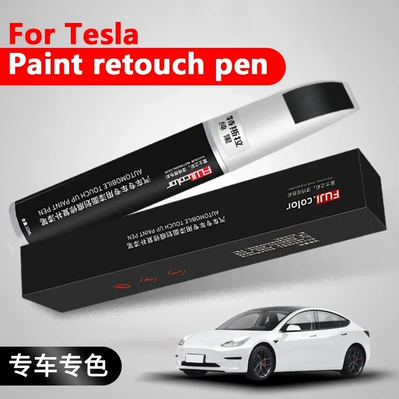 

Fit For Tesla Model 3 X Y S Car Scratch Remover Paint Pens Car Paint Repair Pen Black White Tesla Paint Fixer Repair Wheel Hub