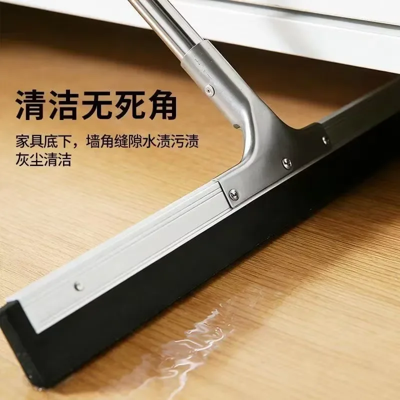 Professional Silicone Floor Squeegee D Type Magic Broom for Hotel Commercial Cleaning Dual Purpose Mop and Scraper Large Size