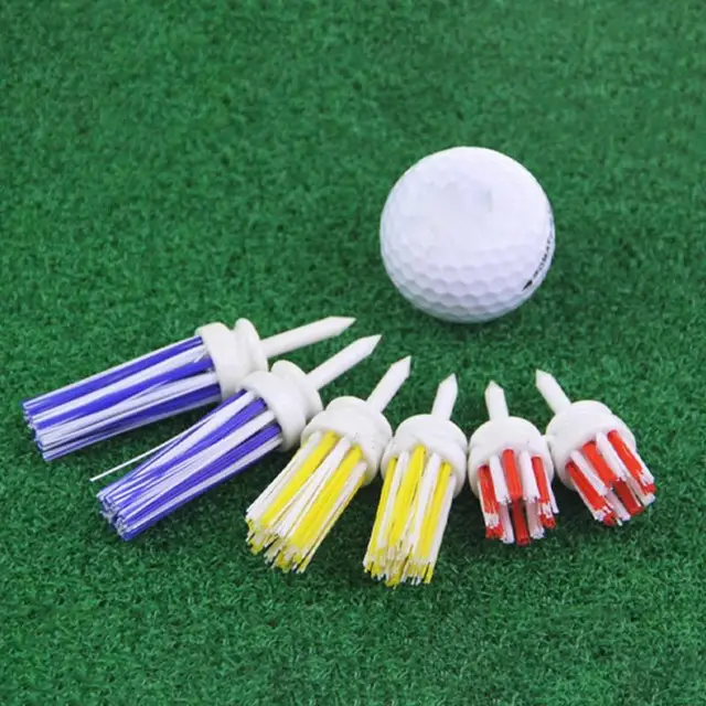 1 szt. Plastikowe niezniszczalne koszulki golfowe koszulka wspierająca szczotkę do podstawy Longball niskie tarcie więcej odległości trójnik o różnych wysokości 54/70/83mm