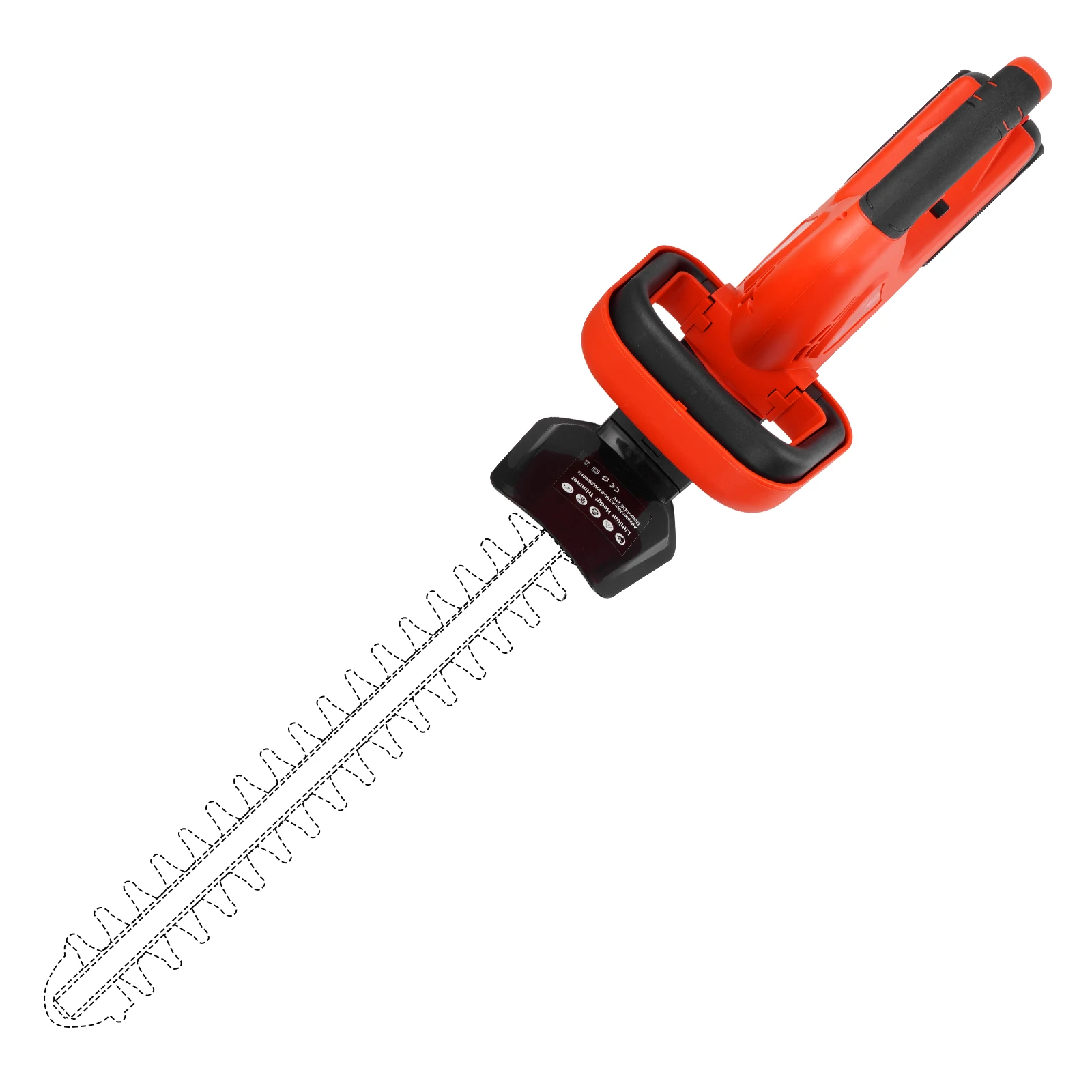 21V Cordless Hedge Trimmer 2Pcs 4000mAh Battery With Charger Portable Pruning Cutter Garden Trimming Tool For Lawn Yard Maintenance