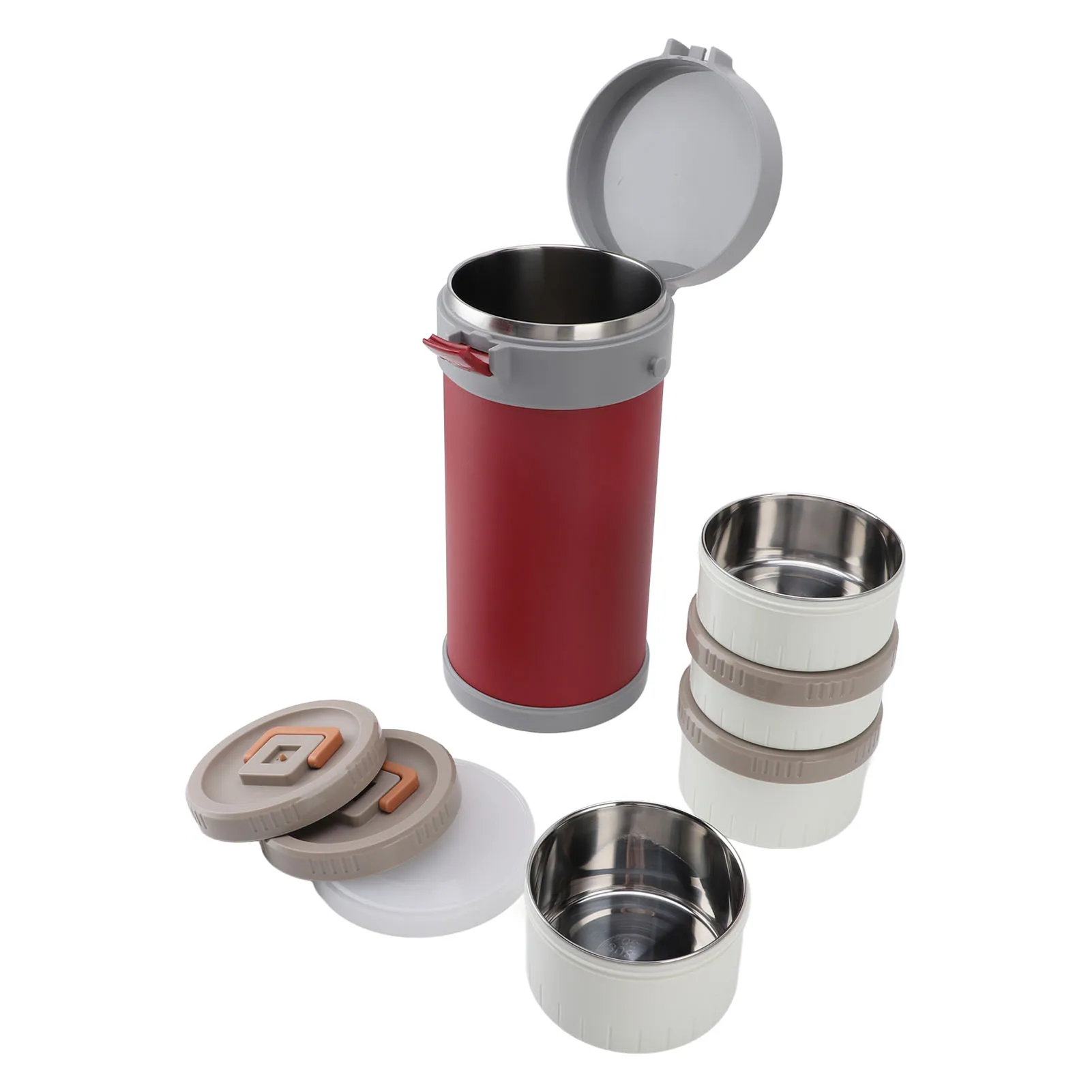 Barattolo isolato 2.9L 304 in acciaio inox contenitore per il pranzo impilabile a tenuta stagna sicuro per microonde con manico a cinghia barattolo