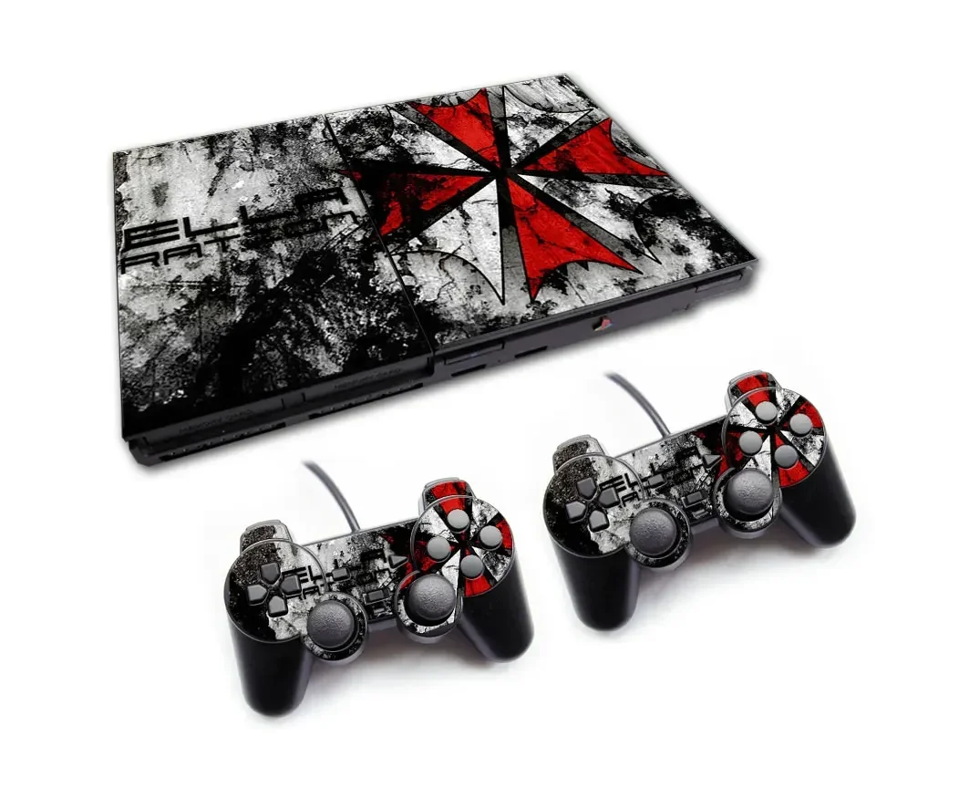 ملحقات ألعاب من الفينيل بتصميم جديد لملصق الجلد PS2 Slim 70000