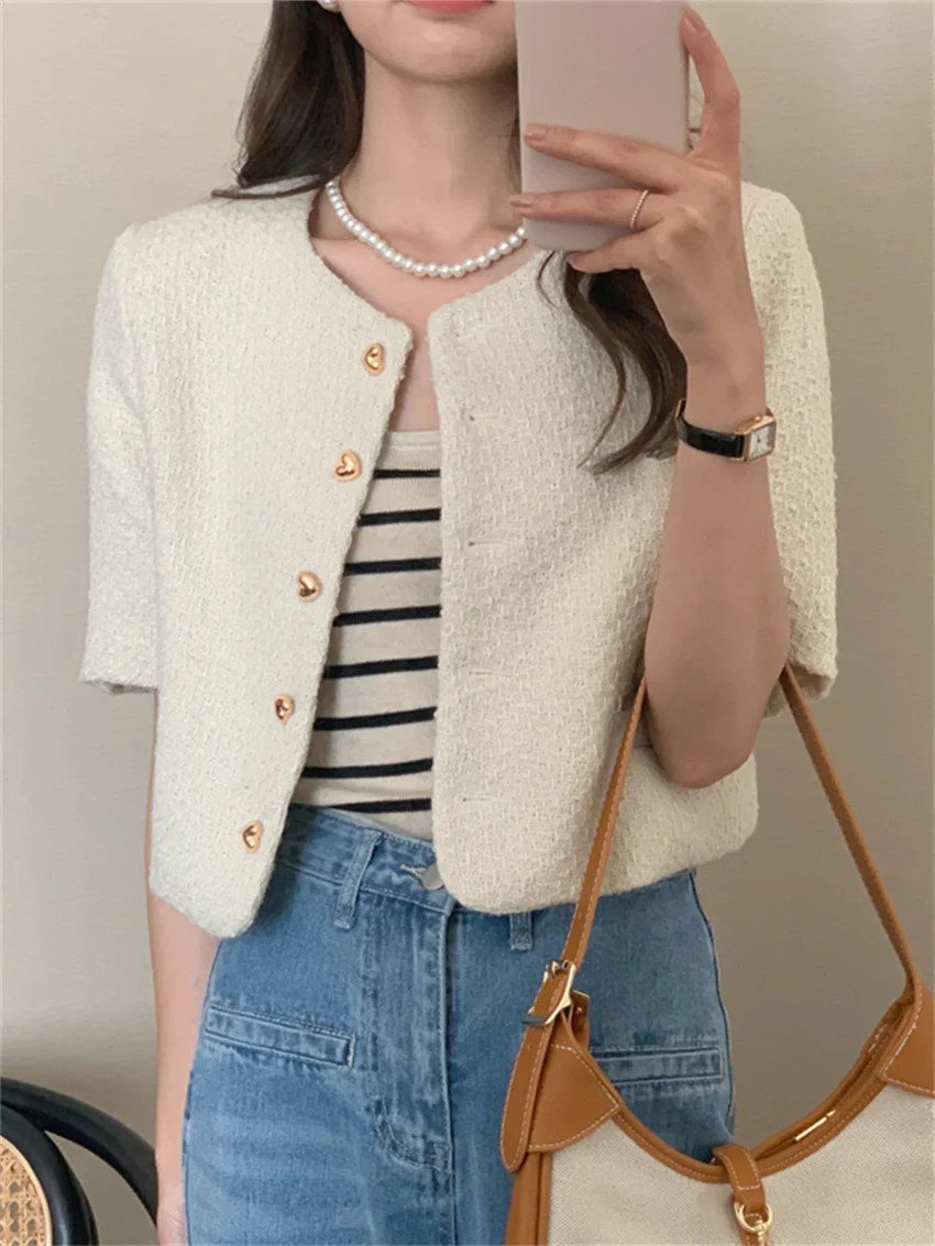 

Arazooyi Thin High Waist Solid Women Coats Retro Slim Elegant Casual Work Wear Summer 2022 Office Lady New All Match Jackets