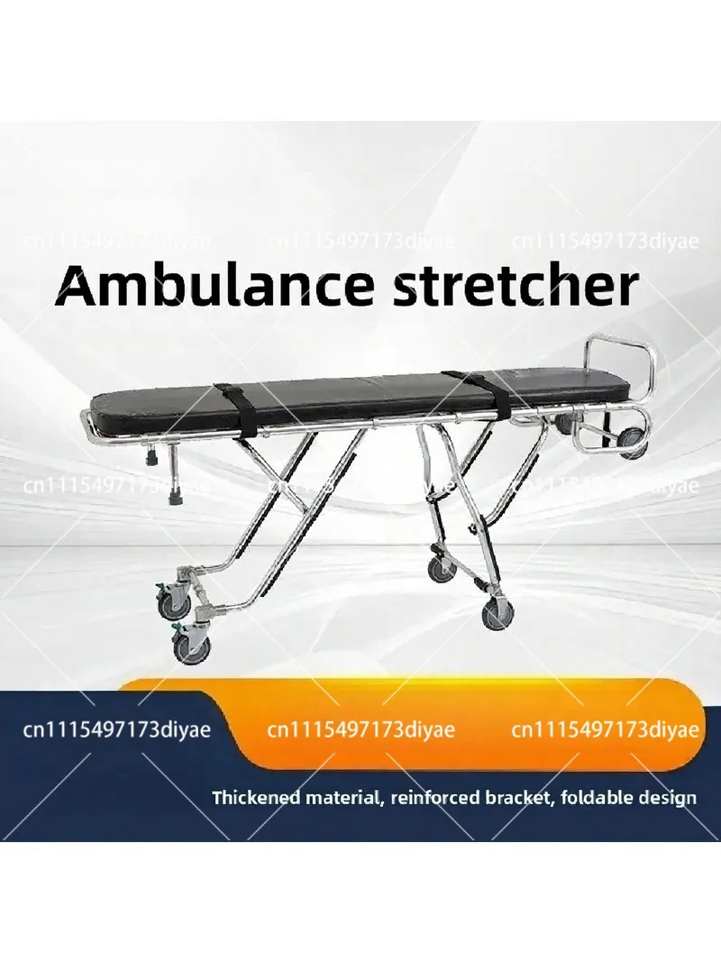 Aluminum Alloy Automatic Loading Ambulance Stretcher Folding Emergency Rescue Cot Patient Transport Bed for Hospital First Aid