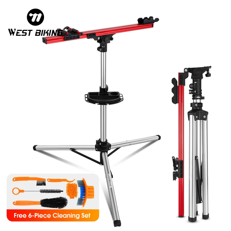 WEST BIKING Bicycle Maintenance Workstan Foldable Support Adjustable Bike Rack for 16-29 Inch Mountain Bikes 700C Road Bikes