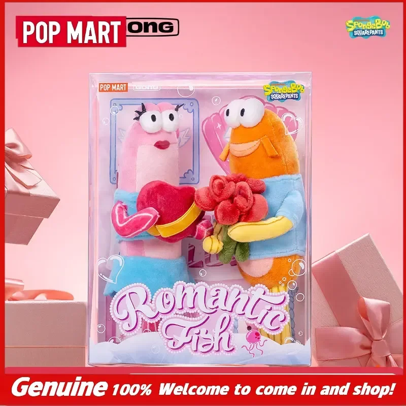 New Popmart Gong X Spongebob Residents Of Bikini Bottom Plush Keychain Pendant Blind Box Collectible Toy Gift Cute Stuff For Fan view 3