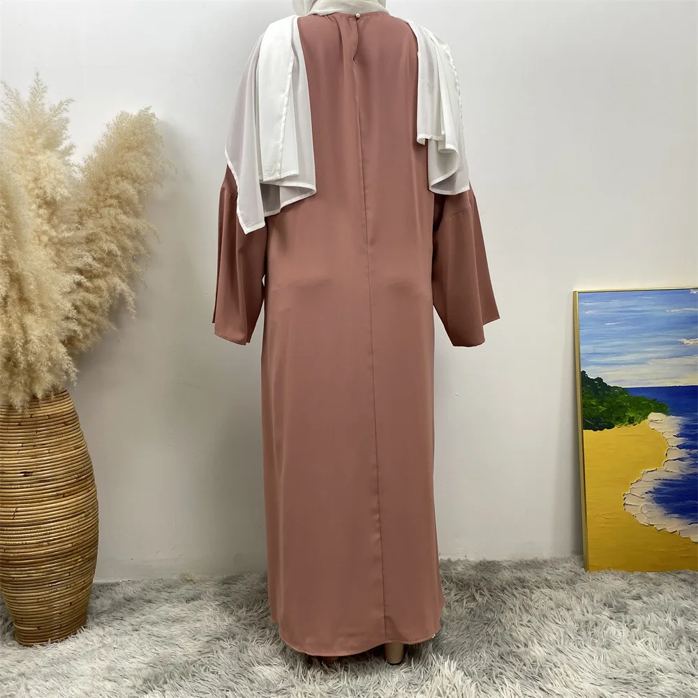 Ramadan Robe fendue Femme musulmane caftan Robe dubaï Abaya Islam femmes musulmanes vêtements Eid Jalabiya turquie Caftan Robe robes