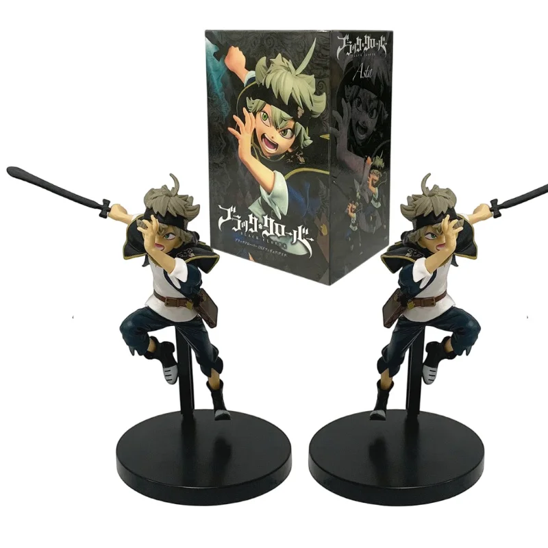 Anime Black Clover 16cm Figur Asta in Sprungposition PVC-Modell Spielzeug für Desktop-Fans Sammlerstück Weihnachtsgeschenk
