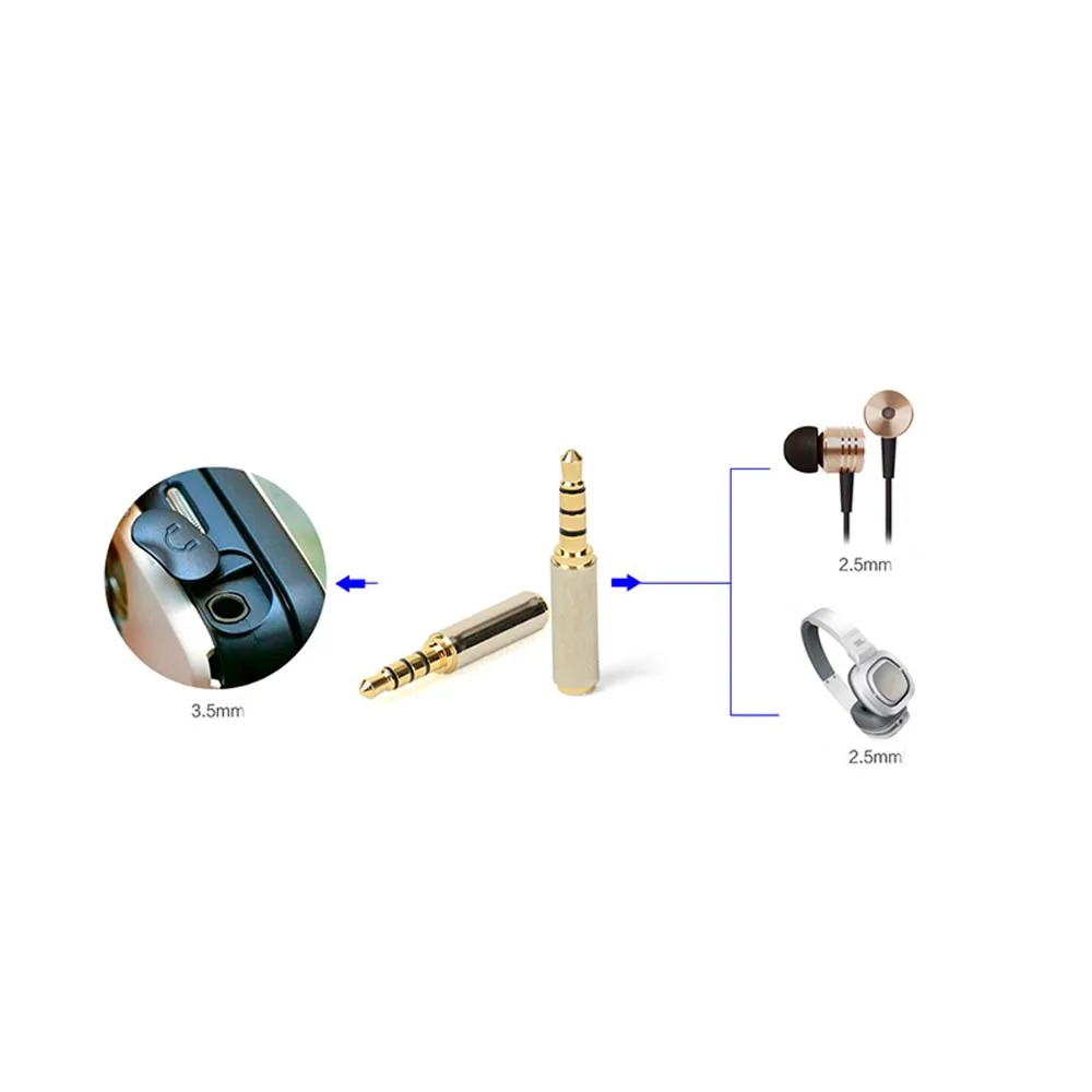 Stereo 3.5mm to 2.5mm 2.5 mm to 3.5 mm 3.5 mm Plug Male to Female Earphone Amplifier Audio Adapter Audio Plug Audio Connector