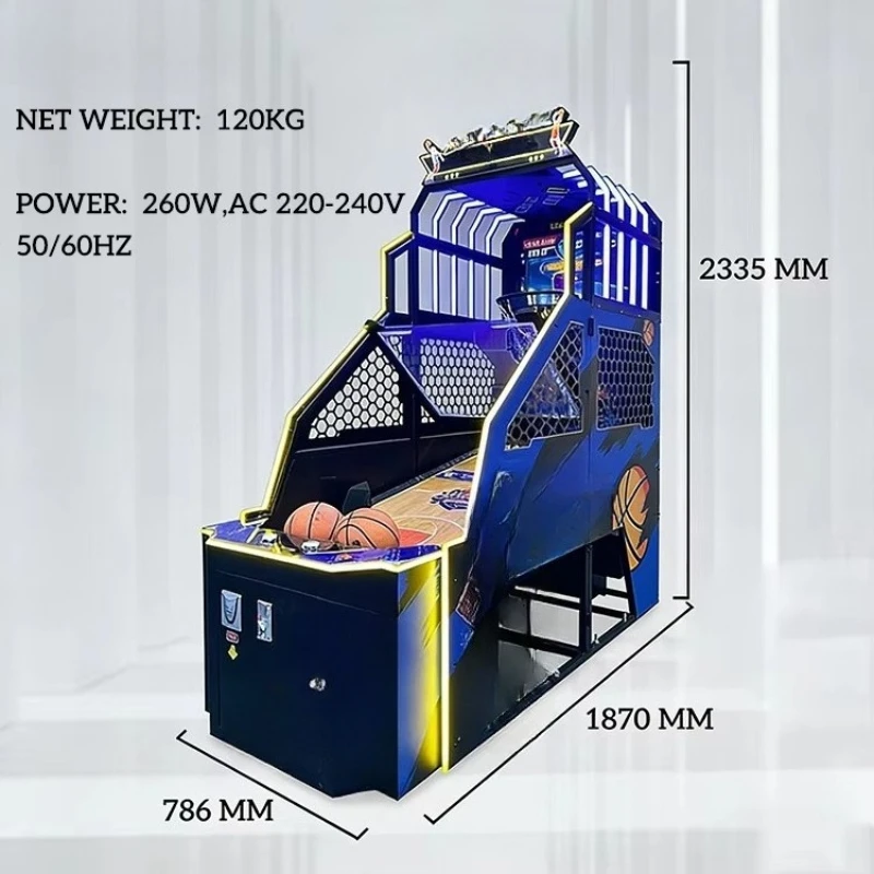 Basketball Arcade Machine Coin Operated Commercial Electronic Shooting Sports Game for Amusement Park