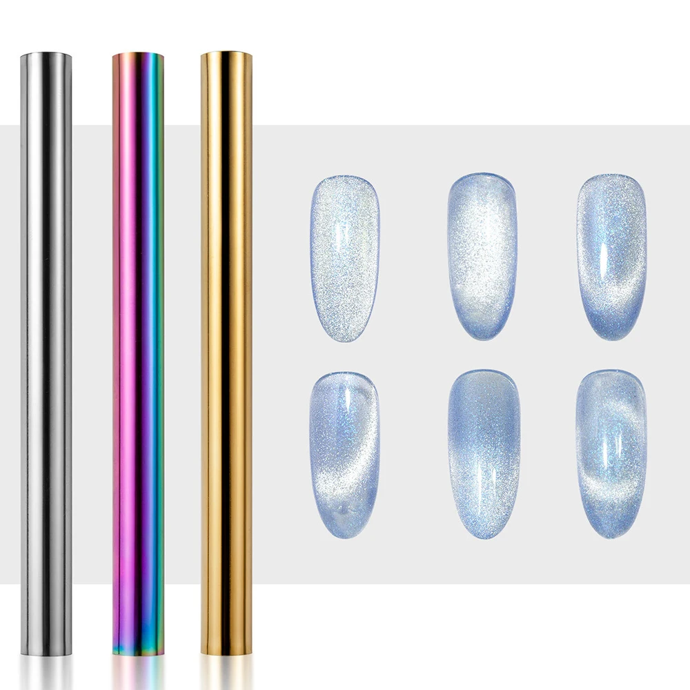 Professional Cat Eye Nail Magnet Stick​​ Double Head ​360° Rotatable Design​​ ​​UV Gel Polish Magnet Tool​​ Cylindrical