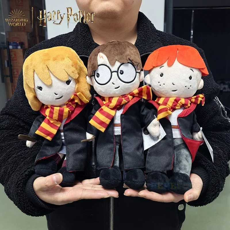 Figuras oficiales de peluche de Harry Potter de 30 cm: Ron, Hermione, juguetes de peluche suaves para niños, personajes populares de películas y televisión