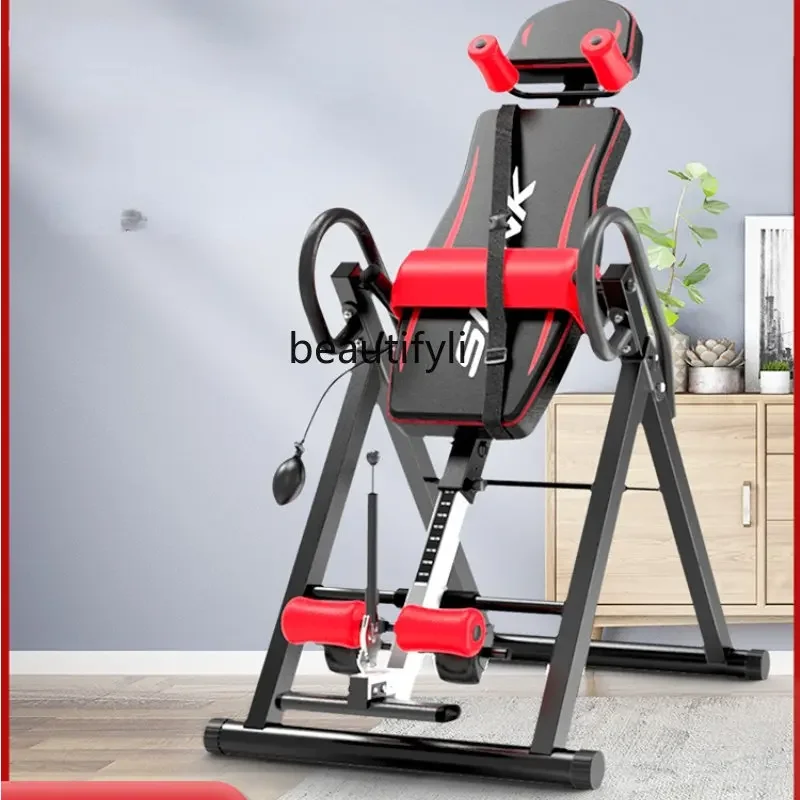 

Home Fitness Equipment Inverted Traction Auxiliary Inverted Stretching Lumbar Chair Upside down Device