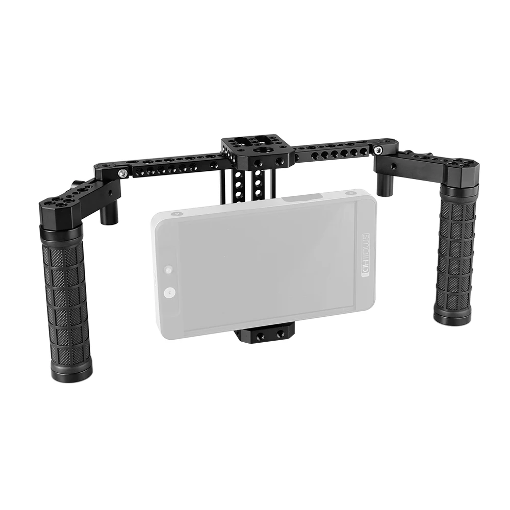 

CAMVATE Director's Monitor Cage Rig With Dual Rubber Handle & Mounting Cheese Plate For 7" LCD Monitor (SmallHD 700 Series) New