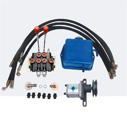 Small Hydraulic Power Unit Hydraulic Gear Pump Station, Double-way Hydraulic Control Split Bidirectional Distributor