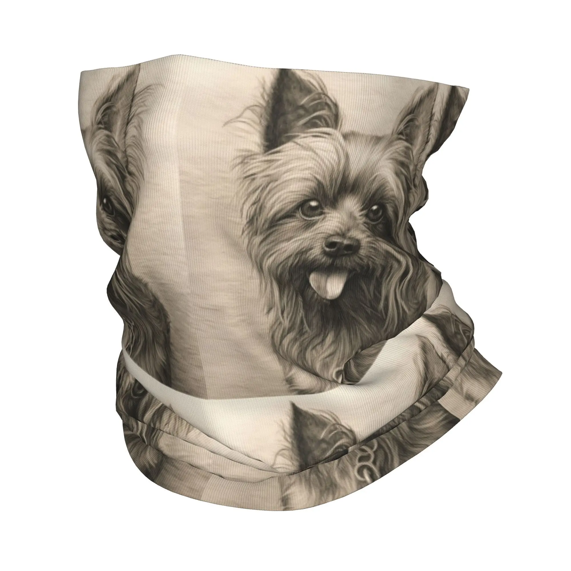 رائعتين يوركشاير جحر الكلب باندانا غطاء الرقبة المطبوعة الوجه وشاح دافئ ركوب الدراجات وشاح الجري للجنسين الكبار كل موسم