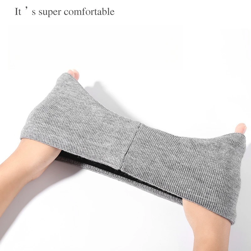 Cuffie antirumore montate sulla testa per uomo e donna, coperture per le orecchie calde lavorate a maglia invernale per borse auricolari resistenti al freddo per la guida all'aperto