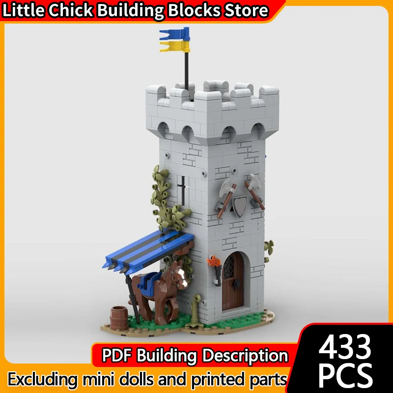 

Medieval Castle Model MOC Building Bricks Fortress Tower Nest Modular Technology Children Holiday Gifts Assemble Toys Suit