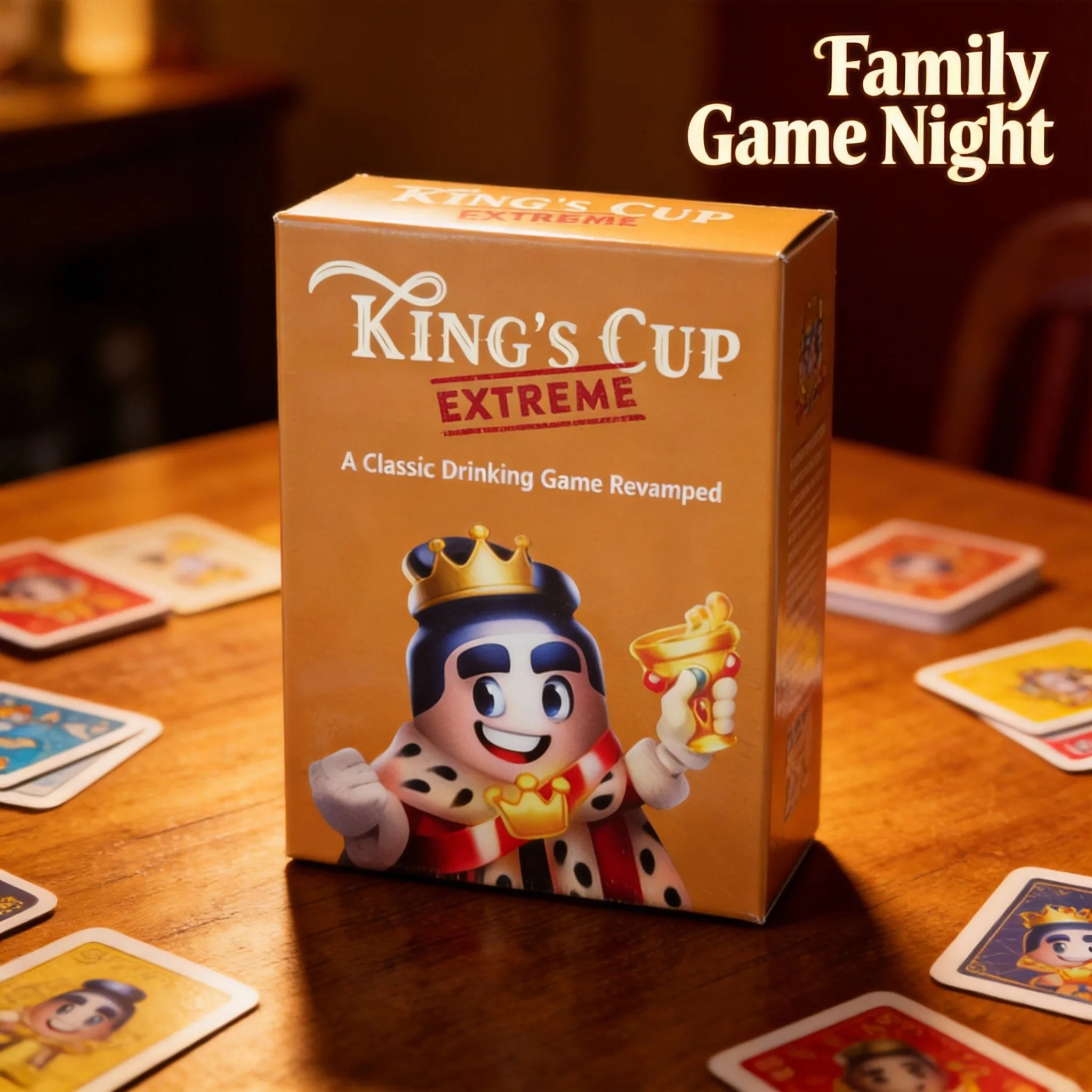 King's Cup Extreme - Classic Drinking Game Revamped for Epic Party Nights, Easy to Learn & Play