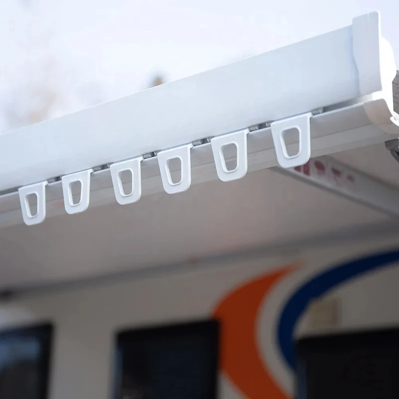 

High-Quality RV & Trailer Awning (4.5M) B2 Fire-Retardant Waterproof Anti-UV Windproof Zinc Alloy Adjustable Height