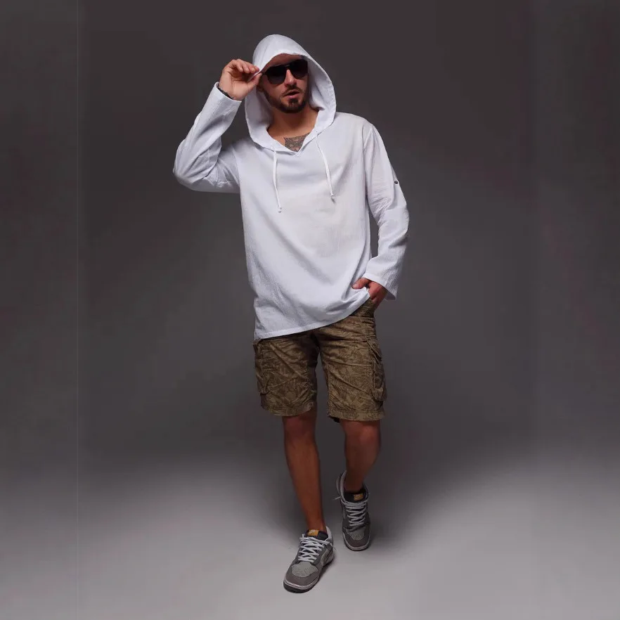 2026-New-Men-Hooded-Cotton-Linen-Shirt-Sun-Protection-Long-Sleeve-Outdoor-Travel-Beach-Loose-Breathable-European-American-Casual