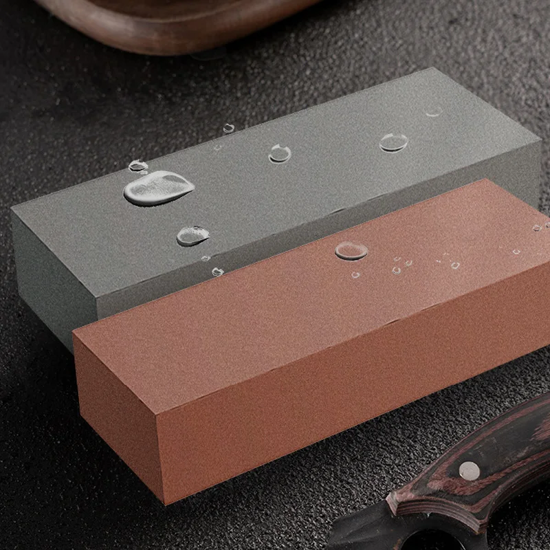 Natural Red Whetstones 1000 Grit Grinding Polishing Opening Edge Fine Grit Kitchen Knife Double-sided Sharpening Blade Stone