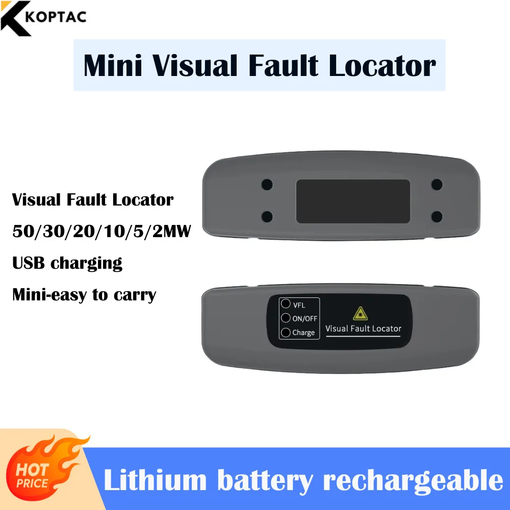 

Визуальный локатор неисправностей FTTH VFL, тестер оптического кабеля, диапазон 2-50 км, оптоволоконное оборудование, ручка красного света, 50/30/20/10/5/2 МВт