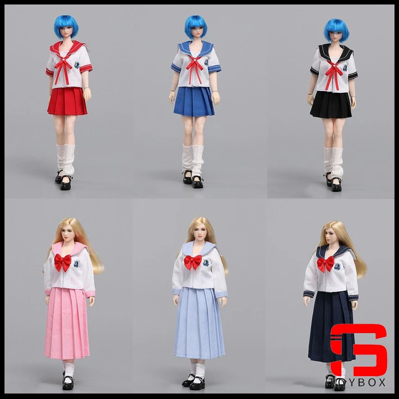 cdtoys cd047 1/12 Scale Girl Sailor Suit JK School Uniform Clothes Model Fit 6-inch Female Soldier Action Figure Body