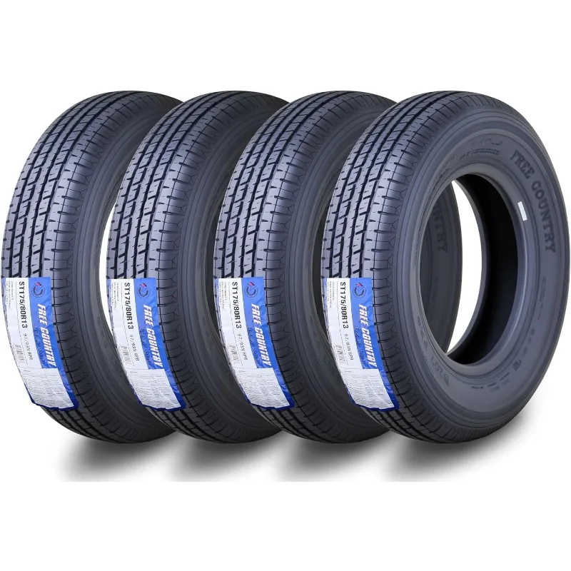 

Набор Grand Ride, 4 шины для прицепа ST175/80R13, 8-слойный грузовой диапазон D, Redail со стальным ремнем и функцией защиты от потерь 11134