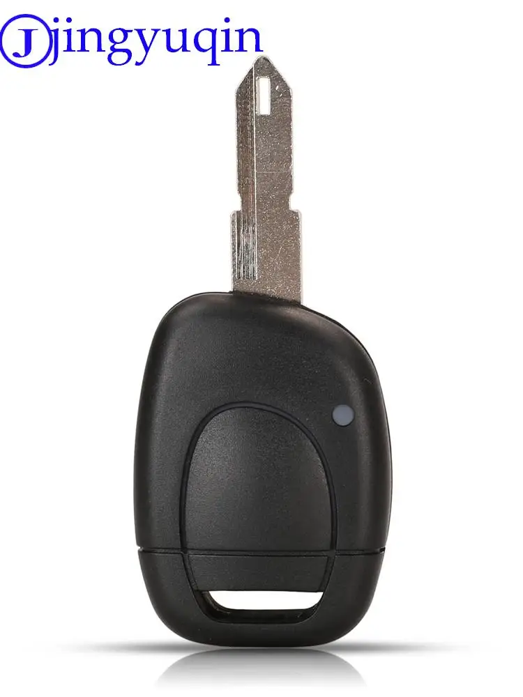 Jingyuqin New Remote Uncut Blade Key Shell Case For RENAULT Twingo Clio Kangoo 2005 Master 1 Button  Keyless Entry Fob Cases