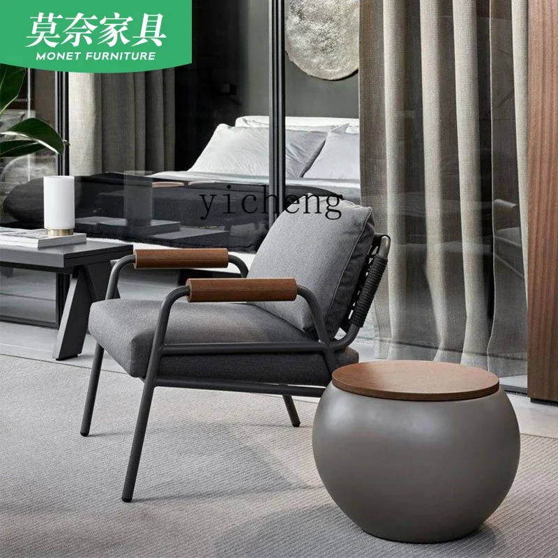 W5.14 outdoor waterproof and sunscreen terrace outdoor leisure courtyard balcony garden rattan chair sofa